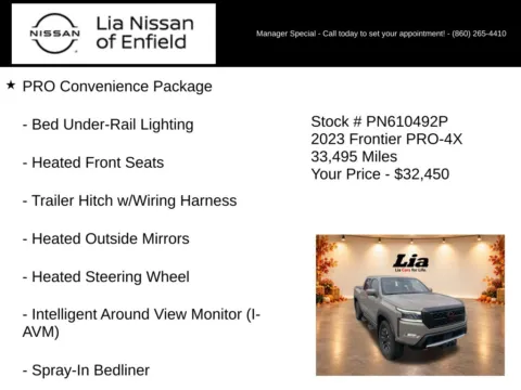 More photos of 2023 Nissan Frontier PRO-4X at Lia Nissan of Enfield, CT