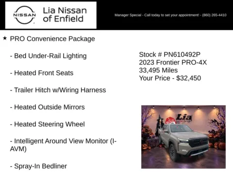 More photos of 2023 Nissan Frontier PRO-4X at Lia Nissan of Enfield, CT