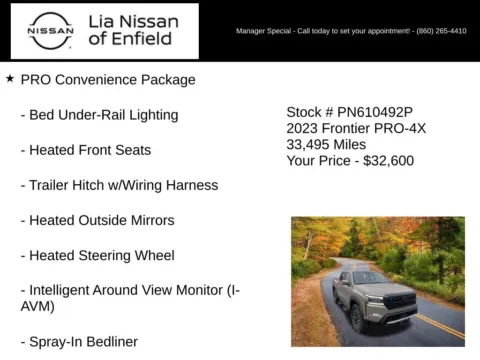 More photos of 2023 Nissan Frontier PRO-4X at Lia Nissan of Enfield, CT