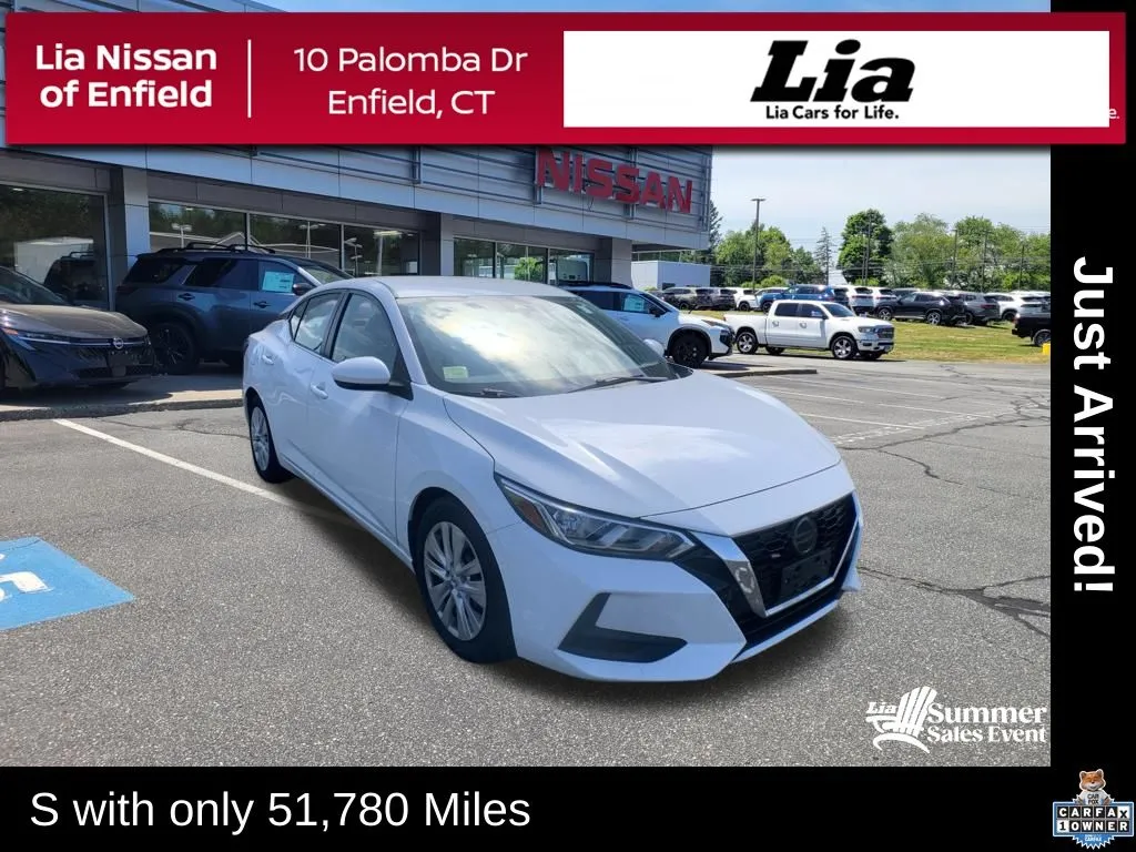 White 2022 Nissan Sentra S for sale in Enfield, CT