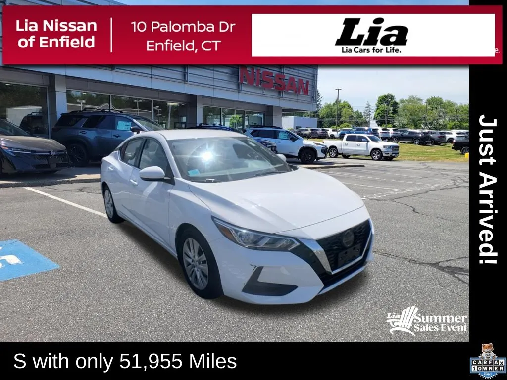 White 2022 Nissan Sentra S for sale in Enfield, CT