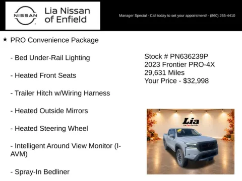 More photos of 2023 Nissan Frontier PRO-4X at Lia Nissan of Enfield, CT