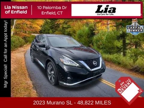Black 2023 Nissan Murano SL for sale in Enfield, CT