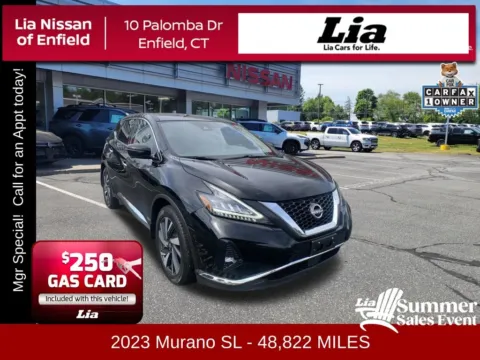 Black 2023 Nissan Murano SL for sale in Enfield, CT