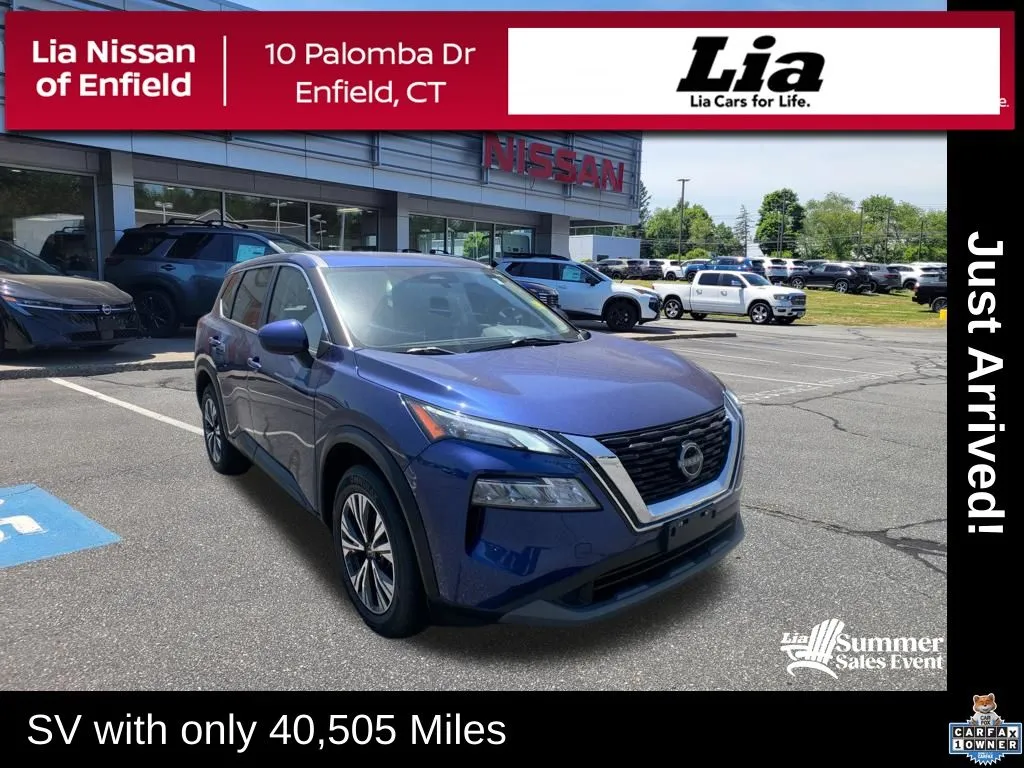 Blue 2023 Nissan Rogue SV for sale in Enfield, CT