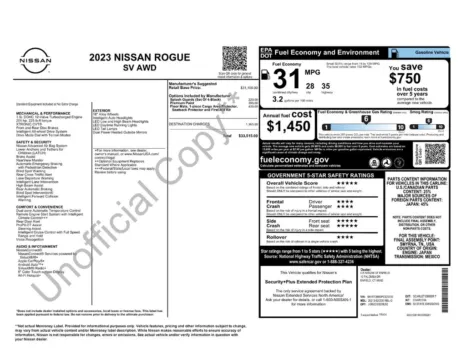 More photos of 2023 Nissan Rogue SV at Lia Nissan of Enfield, CT