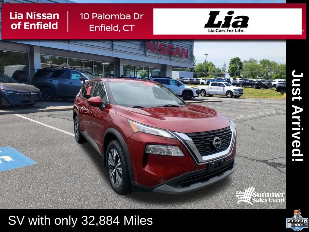 Red 2023 Nissan Rogue SV for sale in Enfield, CT