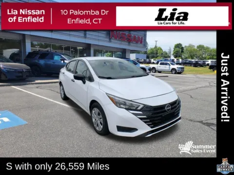 White 2025 Nissan Versa 1.6 S for sale in Enfield, CT