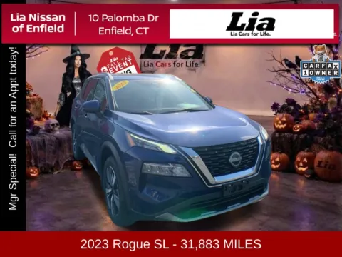 Blue 2023 Nissan Rogue SL for sale in Enfield, CT