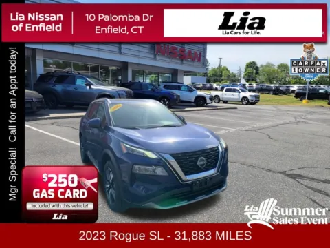 Blue 2023 Nissan Rogue SL for sale in Enfield, CT