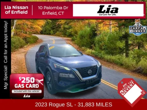 Blue 2023 Nissan Rogue SL for sale in Enfield, CT