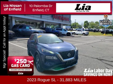 Blue 2023 Nissan Rogue SL for sale in Enfield, CT