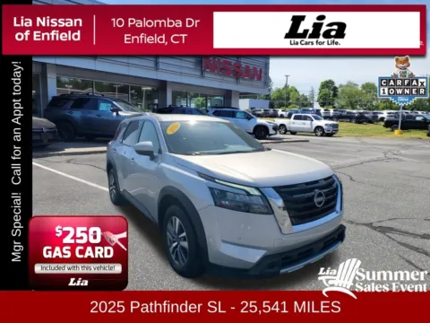 Silver 2025 Nissan Pathfinder SL for sale in Enfield, CT