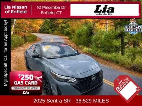 Gray 2025 Nissan Sentra SR for sale in Enfield, CT