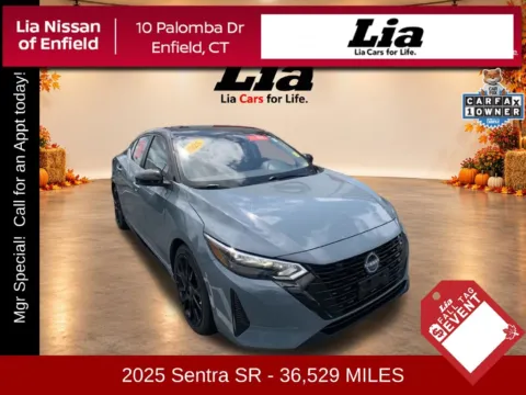 Gray 2025 Nissan Sentra SR for sale in Enfield, CT