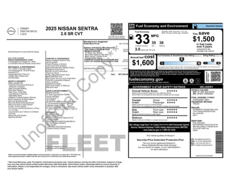 More photos of 2025 Nissan Sentra SR at Lia Nissan of Enfield, CT