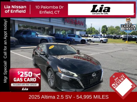Black 2025 Nissan Altima 2.5 SV for sale in Enfield, CT