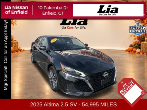 Black 2025 Nissan Altima 2.5 SV for sale in Enfield, CT