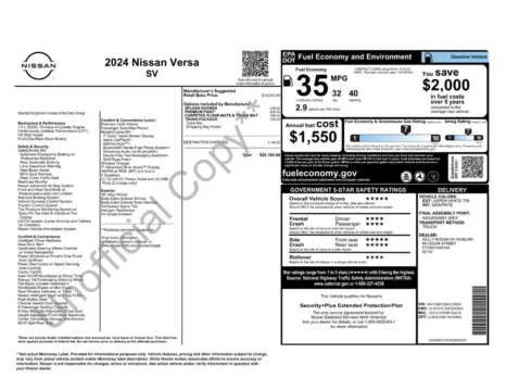 More photos of 2024 Nissan Versa 1.6 SV at Lia Nissan of Enfield, CT