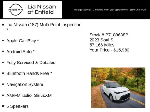 More photos of 2023 Kia Soul S at Lia Nissan of Enfield, CT