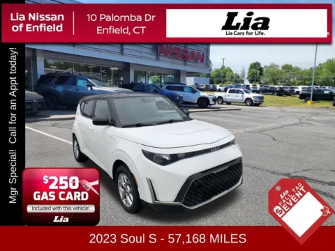 White 2023 Kia Soul S for sale in Enfield, CT