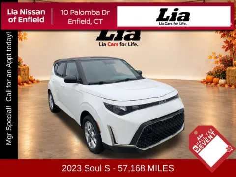 White 2023 Kia Soul S for sale in Enfield, CT