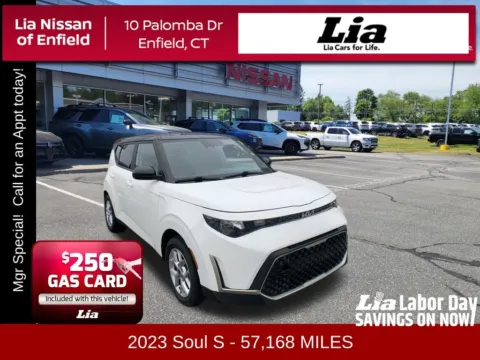 White 2023 Kia Soul S for sale in Enfield, CT