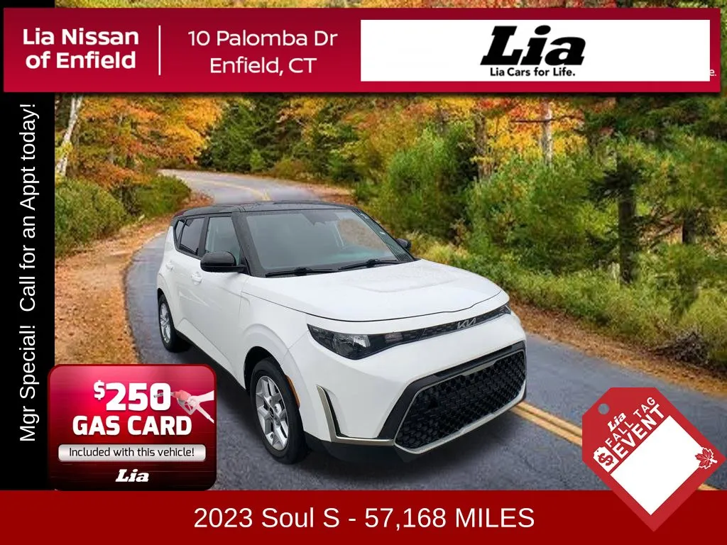 White 2023 Kia Soul S for sale in Enfield, CT