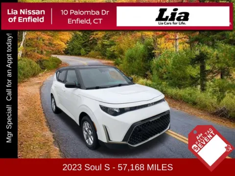 White 2023 Kia Soul S for sale in Enfield, CT