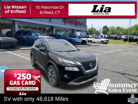 Black 2023 Nissan Rogue SV for sale in Enfield, CT