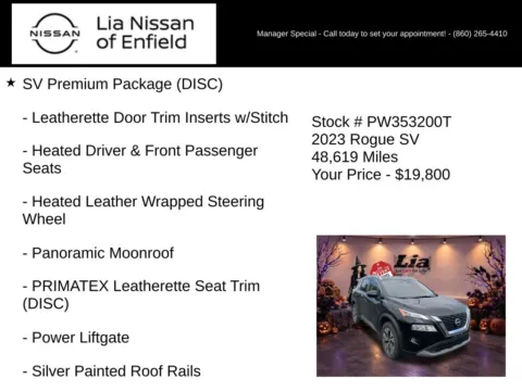 More photos of 2023 Nissan Rogue SV at Lia Nissan of Enfield, CT