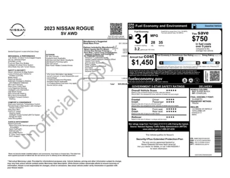 More photos of 2023 Nissan Rogue SV at Lia Nissan of Enfield, CT