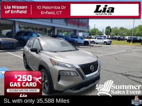 Silver 2021 Nissan Rogue SL for sale in Enfield, CT