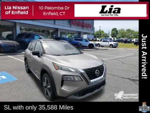 Silver 2021 Nissan Rogue SL for sale in Enfield, CT