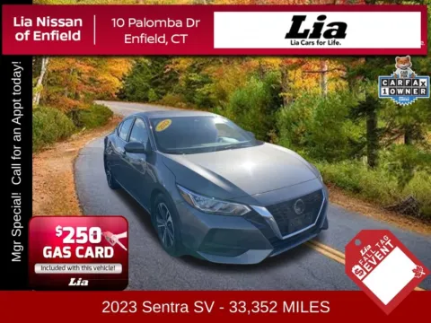 Gray 2023 Nissan Sentra SV for sale in Enfield, CT