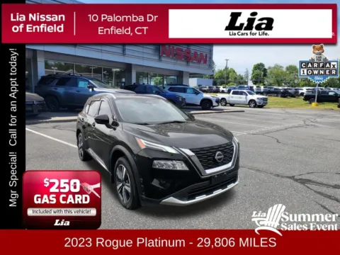 Black 2023 Nissan Rogue Platinum for sale in Enfield, CT