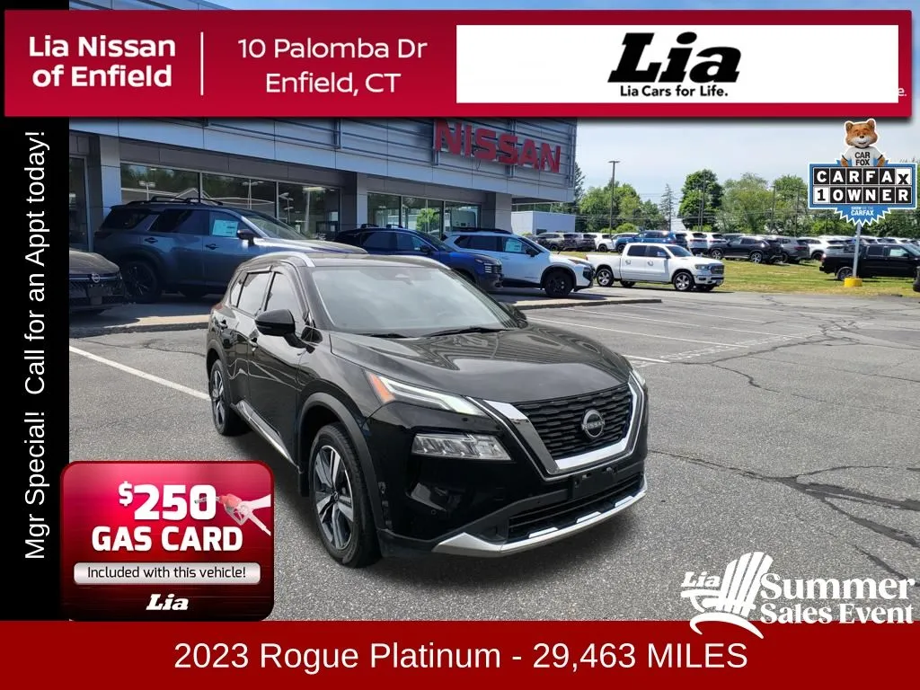 Black 2023 Nissan Rogue Platinum for sale in Enfield, CT
