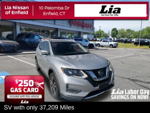 Silver 2019 Nissan Rogue SV for sale in Enfield, CT