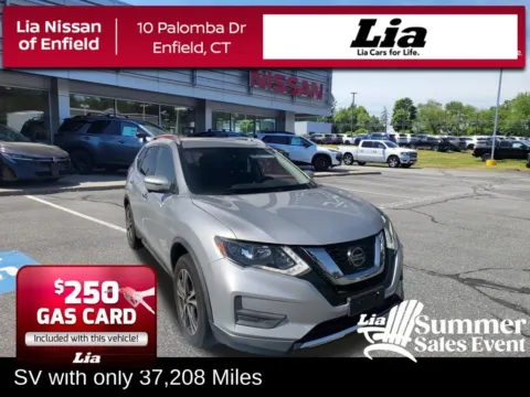 Silver 2019 Nissan Rogue SV for sale in Enfield, CT