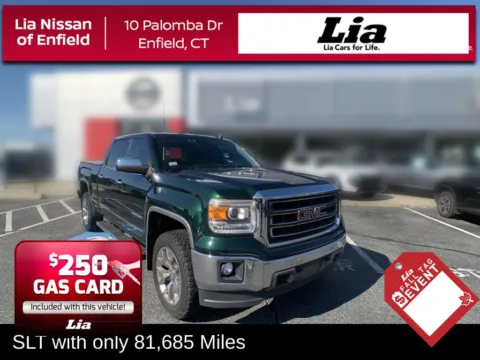 Green 2015 GMC Sierra 1500 SLT for sale in Enfield, CT