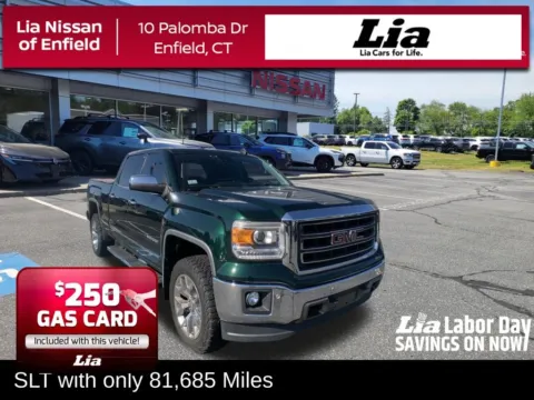 Green 2015 GMC Sierra 1500 SLT for sale in Enfield, CT