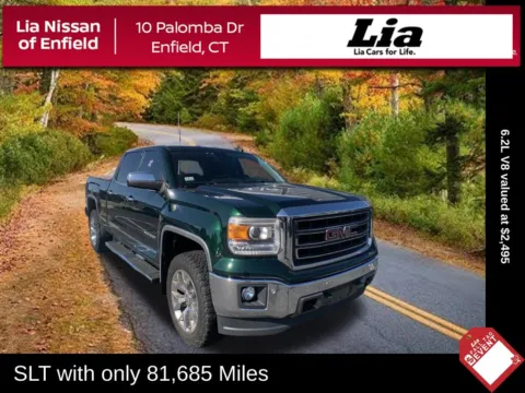 Green 2015 GMC Sierra 1500 SLT for sale in Enfield, CT