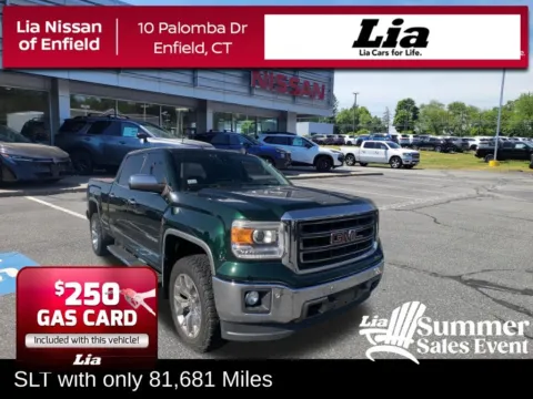 Green 2015 GMC Sierra 1500 SLT for sale in Enfield, CT