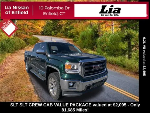 Green 2015 GMC Sierra 1500 SLT for sale in Enfield, CT