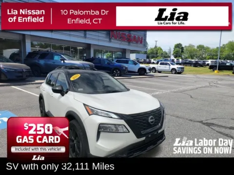 White 2023 Nissan Rogue SV for sale in Enfield, CT