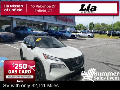 White 2023 Nissan Rogue SV for sale in Enfield, CT