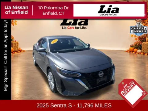 Gray 2025 Nissan Sentra S for sale in Enfield, CT