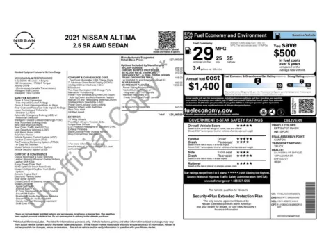 More photos of 2021 Nissan Altima 2.5 SR at Lia Nissan of Enfield, CT