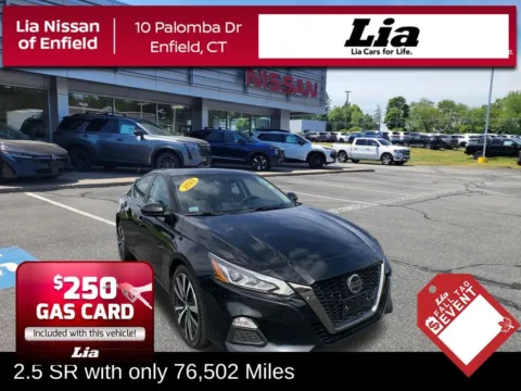 Black 2021 Nissan Altima 2.5 SR for sale in Enfield, CT