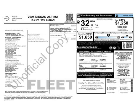 More photos of 2025 Nissan Altima 2.5 SV at Lia Nissan of Enfield, CT